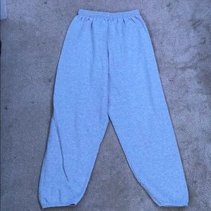 gray Hanes joggers